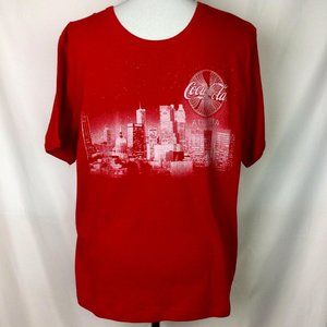 Coca Cola Atlanta Skyline Tshirt XL‎ Red NEW